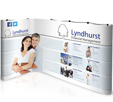 Kit 2 - L-Shaped Popup Stand - 2m x 3m Space